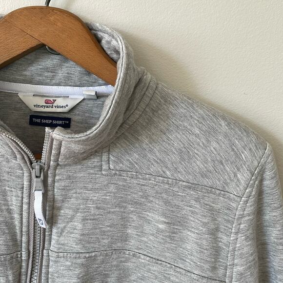 VINEYARD VINES The Shep Shirt Gray Quarter-Zip Sweatshirt Size XL - Picture 2 of 8